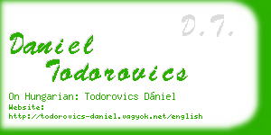 daniel todorovics business card